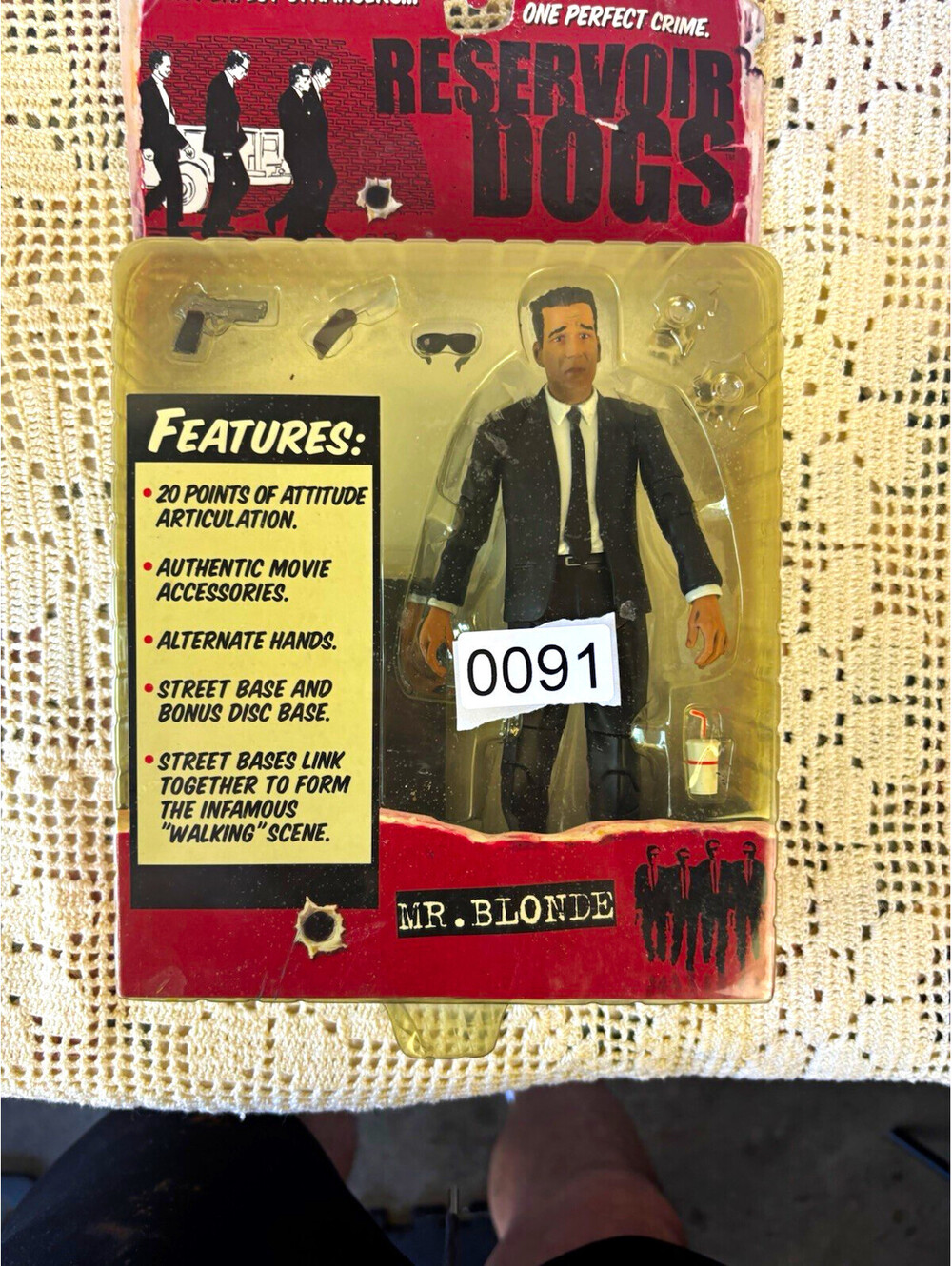 Mezco Reservoir Dogs Mr. Blonde Figure w/ Alternate Hands & Accessories 2001